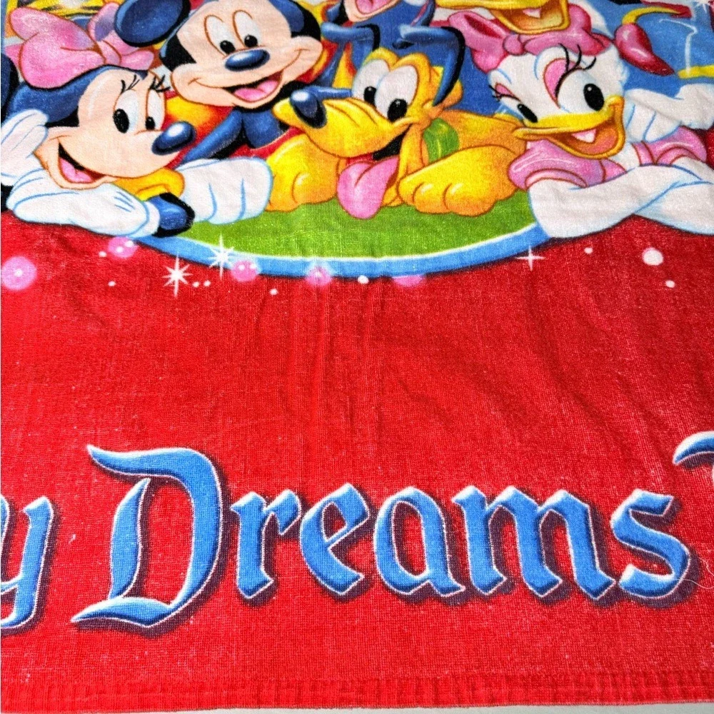 Disney Mickey Pluto Beach Towel Dreams Florida‎ Bright Large 56x64